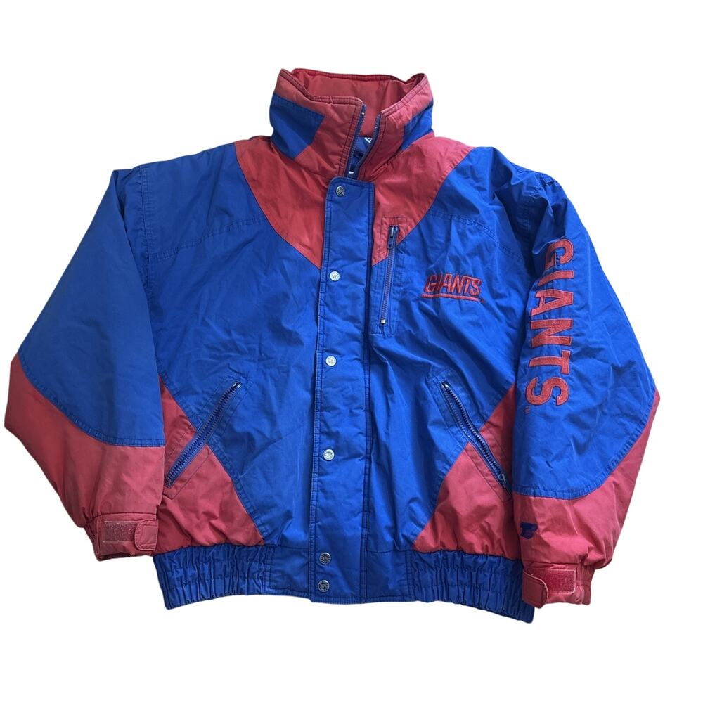Vintage 90s New York Giants NFL Football Puffer Jacket Mens L Triple Fat Goose